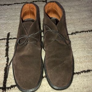 Men’s brown suede shoes